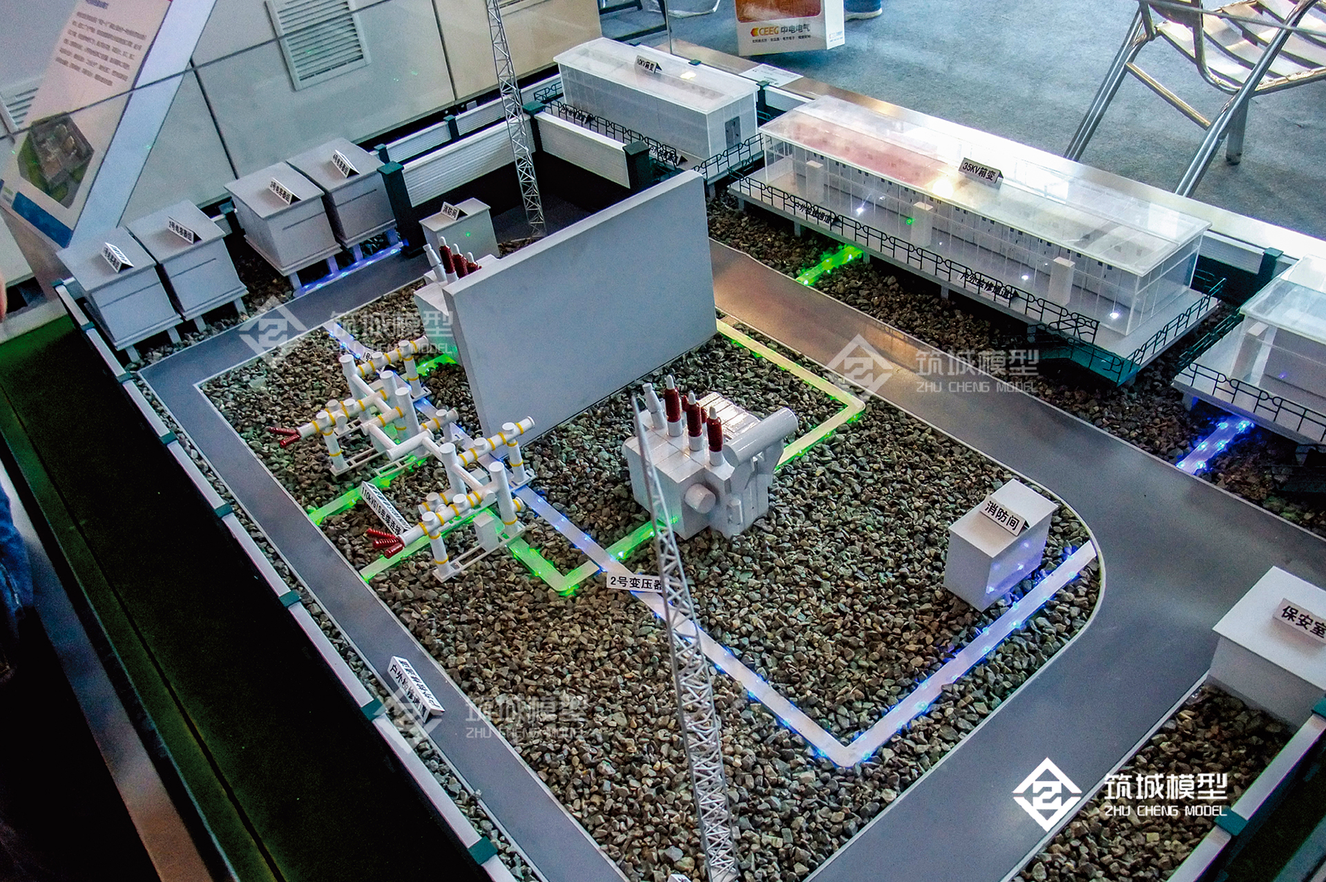 箱式變電站模型整體效果