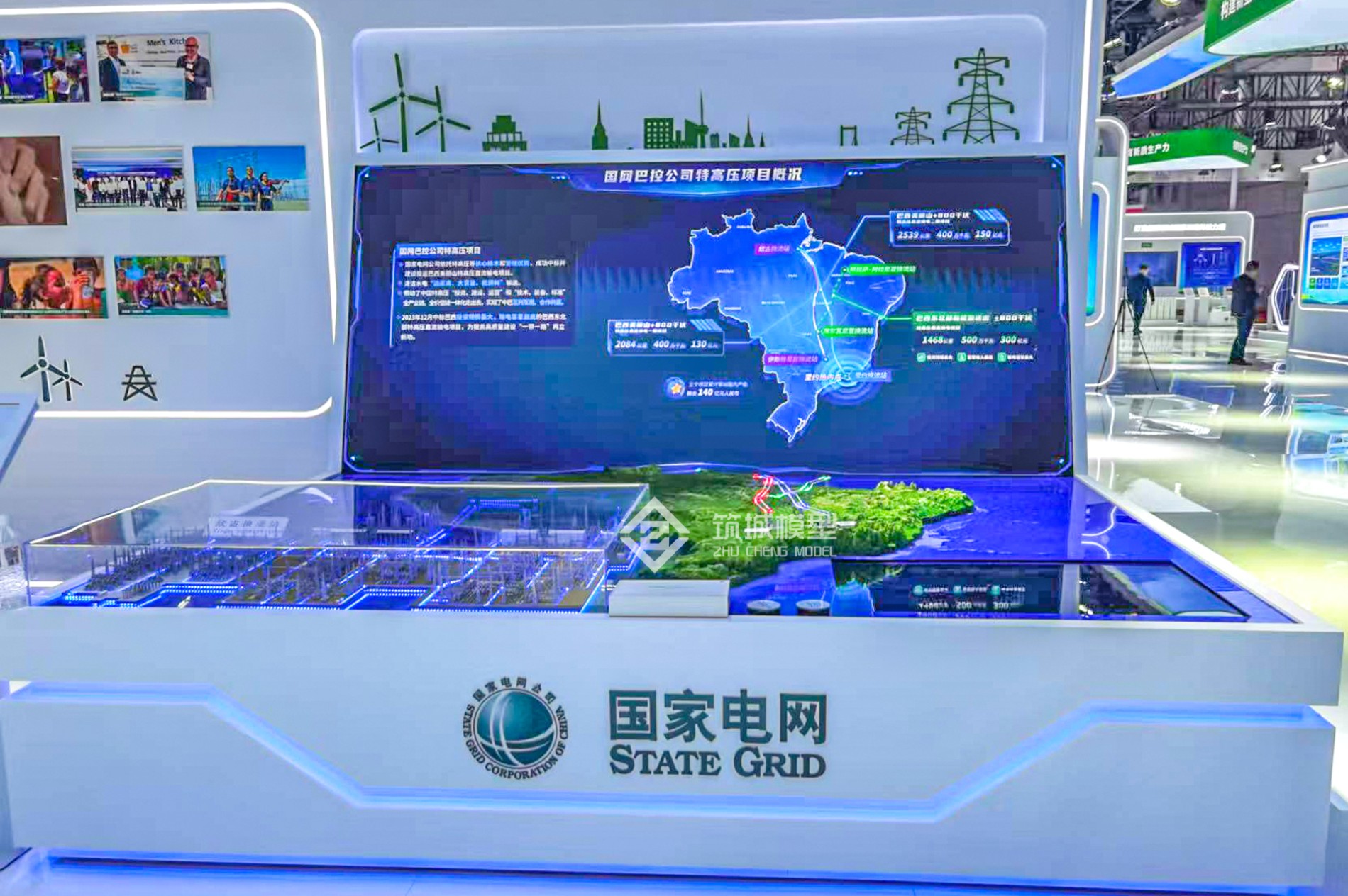 國家電網電力系統模型-欣古換流站整體效果