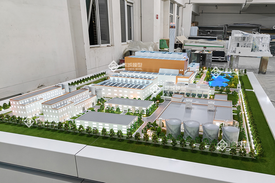 國機集團-孟加拉發電廠.jpg 國機集團孟加拉北達卡垃圾發電沙盤模型廠區布局