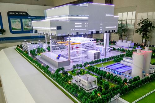 光大垃圾焚燒發電廠沙盤模型 | 光大環境一進四出工藝深度解析 - 北京筑城世紀